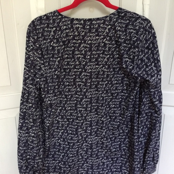 CAbi Black and White Script Tunic - Picture 12 of 15